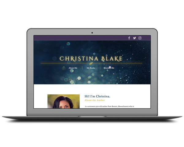 Christina Blake Books: Website Design